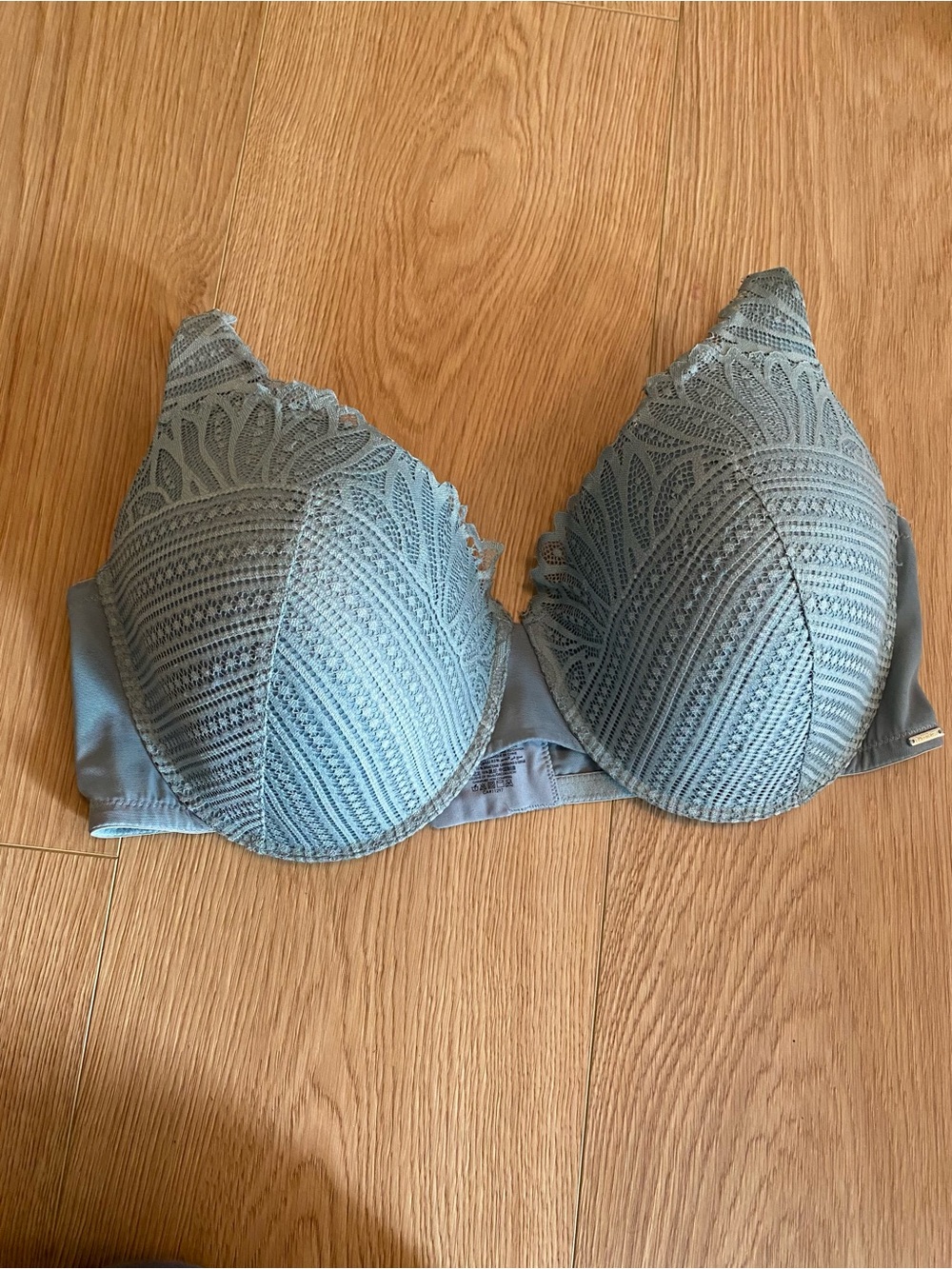 La Vie en Rose 42E / 95E My Memory Lace Underwire Bra Sage Green